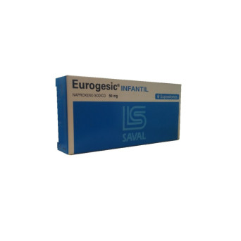 Eurogesic Infantil 50 mg x 6 supositorios
