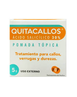 Quitacallos pomada tópica 30% x 5 g