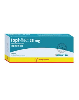 Topivitae 25 mg 28 comprimidos