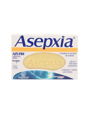 Asepxia Jabón Azufre 100 Gr