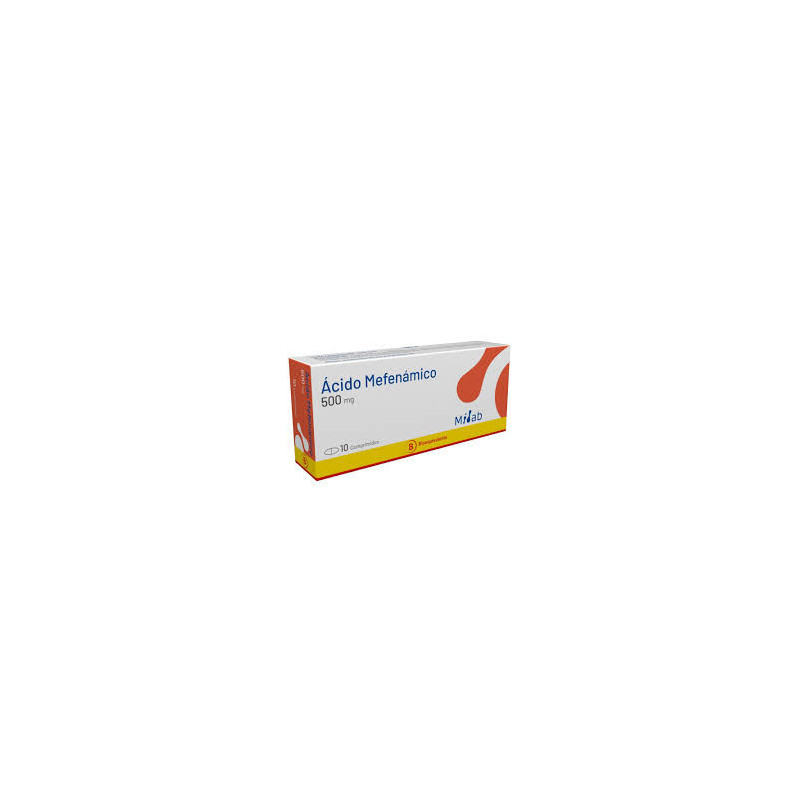 Ácido Mefenámico 500 mg. 10 comp. Milab