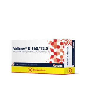 Valkem D 160/12,5 Mg 30 Comprimidos
