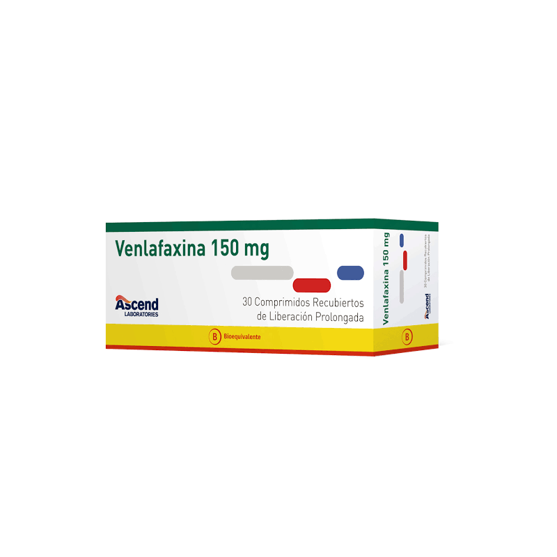 Venlafaxina 150 mg x 30 Comprimidos recubiertos de Liberación Prolongada