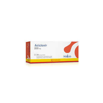Aciclovir 200 mg x 24 comp Milab