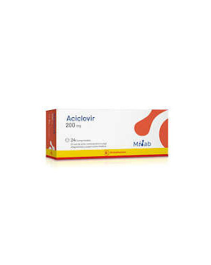Aciclovir 200 mg x 24 comp Milab