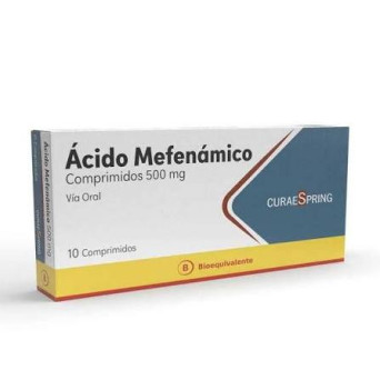 Ácido Mefenámico 500 Mg 10 Comprimidos Curaspring