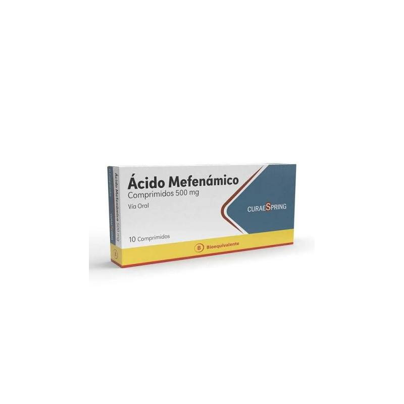 Ácido Mefenámico 500 Mg 10 Comprimidos Curaspring