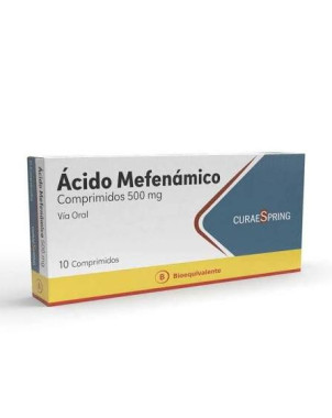 Ácido Mefenámico 500 Mg 10 Comprimidos Curaspring