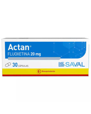 Actan 20 mg 30 cápsulas