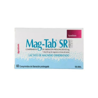 Mag-Tab SR 85 Mg 60 Comp. Liberacion Prolongada Lactato