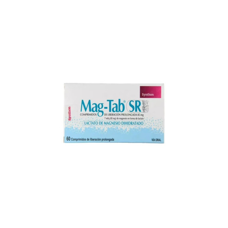 Mag-Tab SR 85 Mg 60 Comp. Liberacion Prolongada Lactato